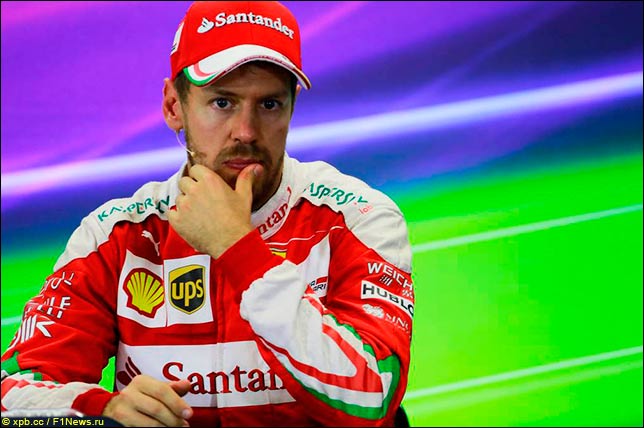 Себастьян Феттель оштрафован и потерял 3-е место в Гран-при Мексики